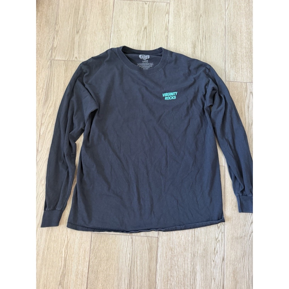 Virginity Rocks Danny Duncan Brand Logo Long Sleeve Shirt Mens Size Large